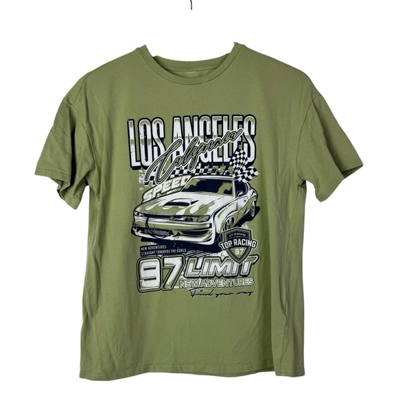 Boutique Tops - Boutique Green Los Angeles 97 Limit Racing Crewneck Short Sleeve T-Shirt S